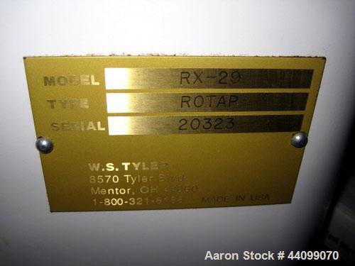 Used Ro-Tap 8" Sieve shaker, model RX-29, type Rotap, with timer, in insulated enclosure, 110 V, serial # 20323