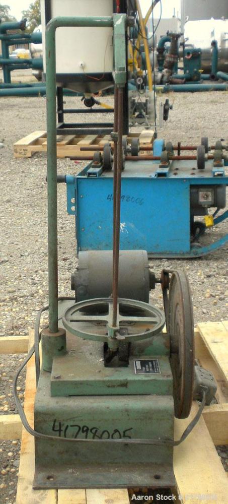 Used W.S. Tyler Sieve Shaker, Carbon Steel. Can handle approximately 8" diameter pans, 18’’ tall tray holder height. Driven by a 1/4 hp, 1/60/115 volt, 1725 rpm motor. Base mounted.