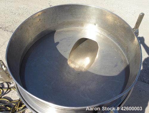 Used Russell Finex SIV Sieve, Model 17300, 304 stainless steel. 20" Diameter single deck. Effective screen area 2.23 square feet. Clamp down demountable sieve assembly, no top cover. Side oval discha...