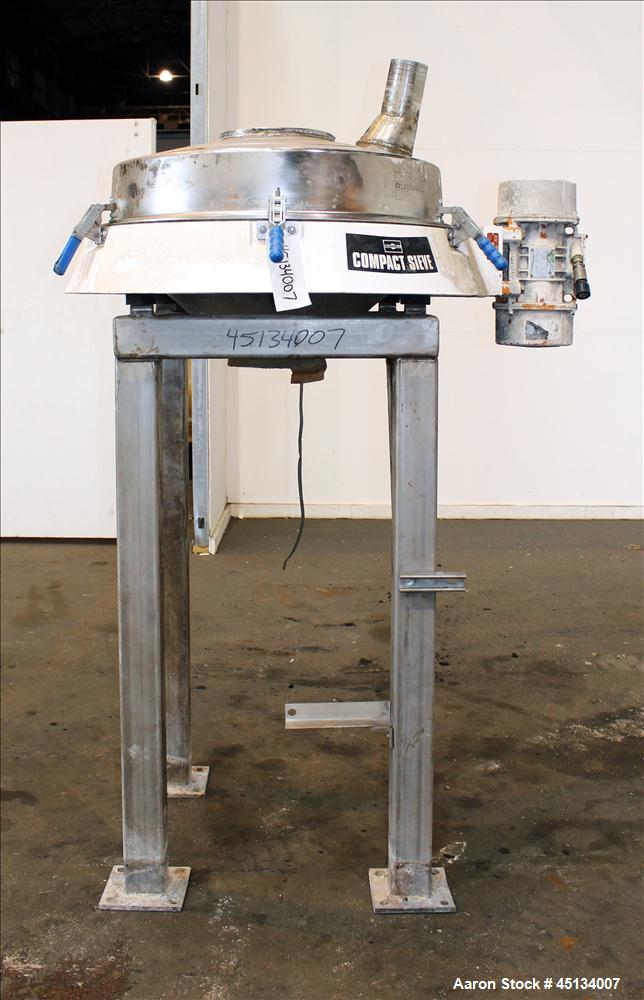 Used Russell Finex Scalper Compact Sieve, Type CD18-3190
