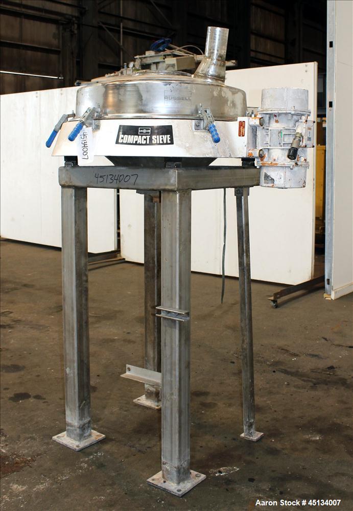 Used-Russell Finex Scalper Compact Sieve, Type CD18-3190