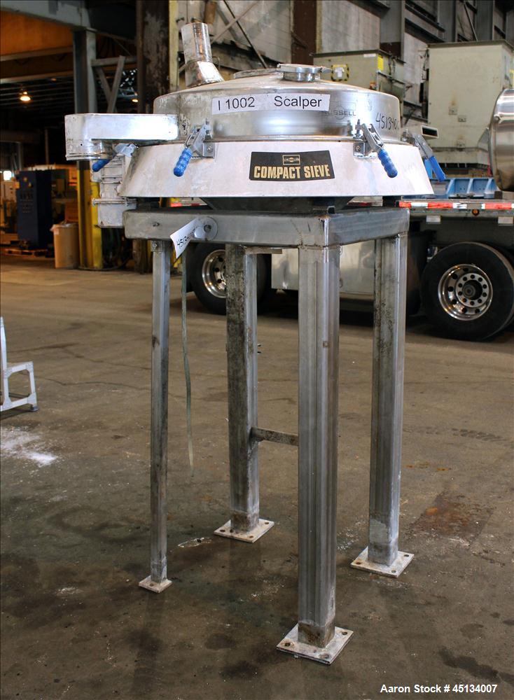 Used Russell Finex Scalper Compact Sieve, Type CD18-3190