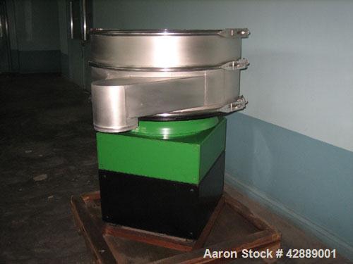 Used Russell Finex Sifter Machine, Model 25070. 1.5 hp motor, totally enclosed, fan cooled, dual voltage, Star connection 380/415V/3 phase/60 hz, Delta connection 208/240V/3 phase/60 hz, single deck ...