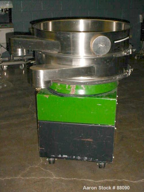 USED: Russell Finex sieve, model 25070. 30" diameter, stainless steel, single deck on base.