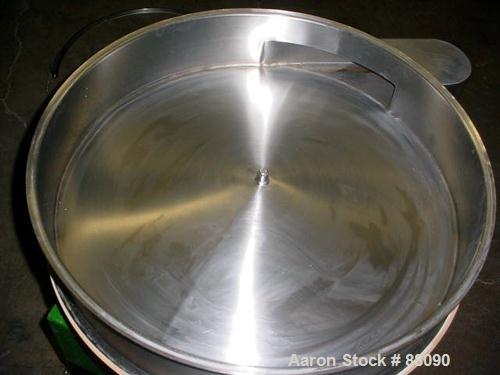 USED: Russell Finex sieve, model 25070. 30" diameter, stainless steel, single deck on base.