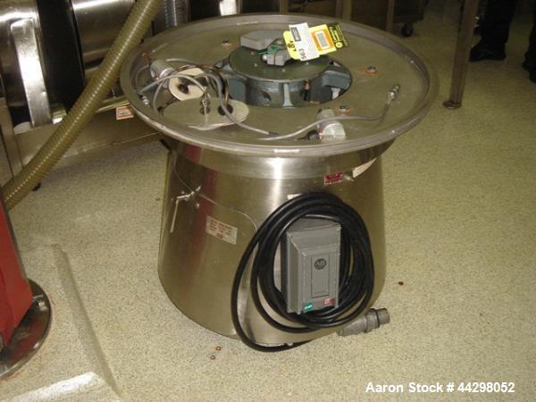Used Russel Sieve, Model 26070, stainless steel construction including base, single deck with vibrasonic ultra sonic screens, serial #RAS121.