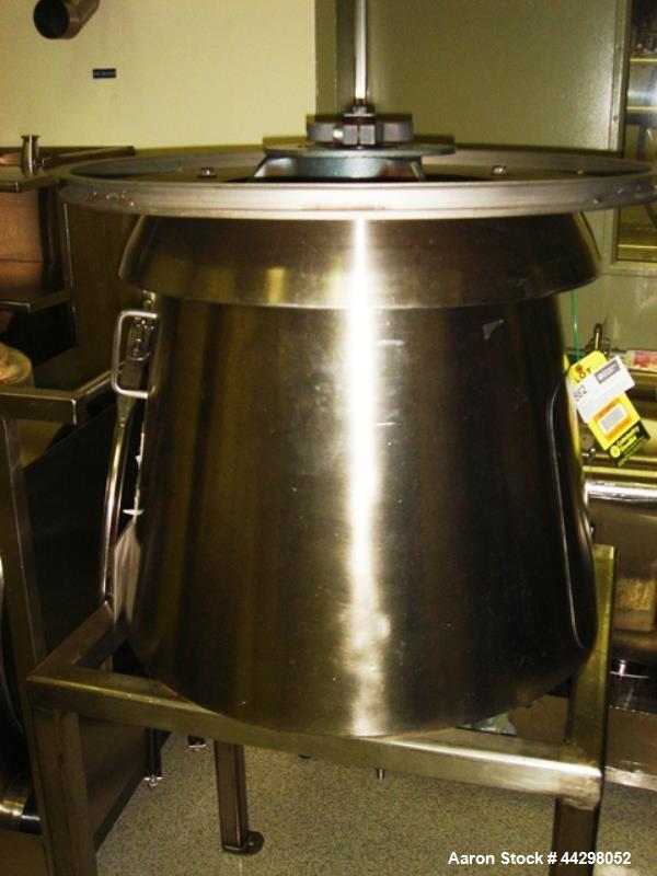 Used Russel Sieve, Model 26070, stainless steel construction including base, single deck with vibrasonic ultra sonic screens, serial #RAS121.