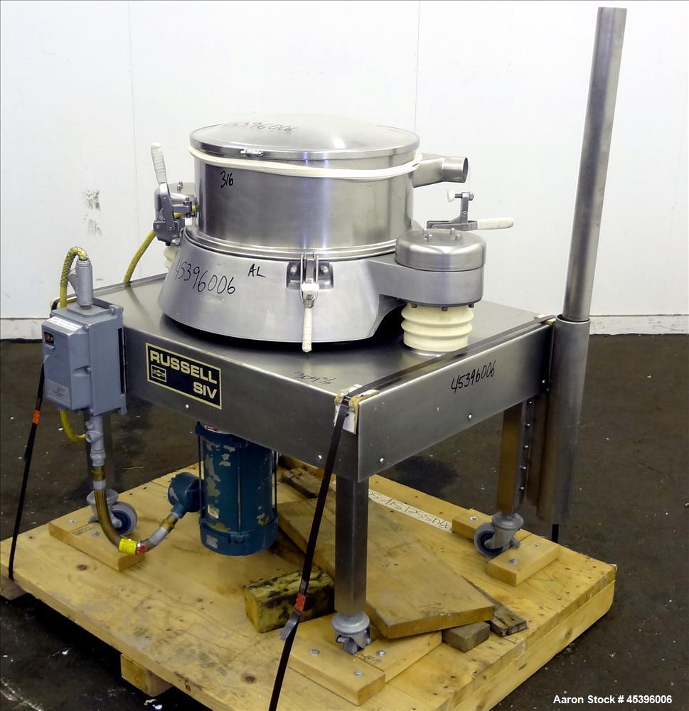 Used Stainless Steel Russell Finex Airswept Sieve, Model AS140