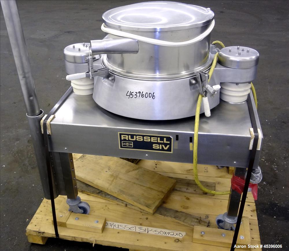 Used Stainless Steel Russell Finex Airswept Sieve, Model AS140