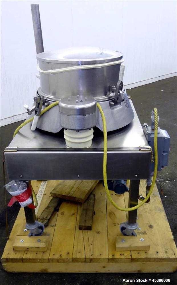Used Stainless Steel Russell Finex Airswept Sieve, Model AS140