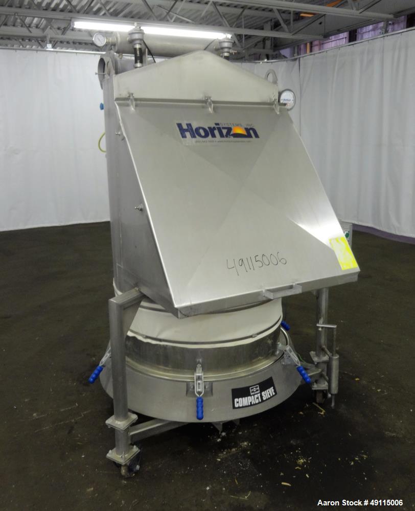 Used- Russell Finex Compact Sieve, Model 17900, 304 Stainless Steel.