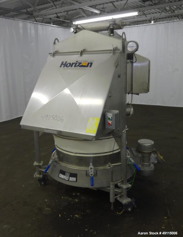 Used- Russell Finex Compact Sieve, Model 17900, 304 Stainless Steel.