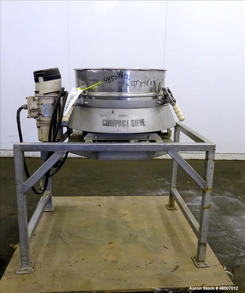 Used Russel Finex Sieve, 304  Stainless Steel, 20" Diameter