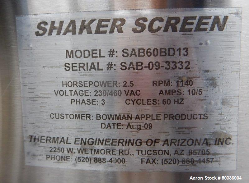 Used- Thermal Engineering of Arizona, Inc. Screener
