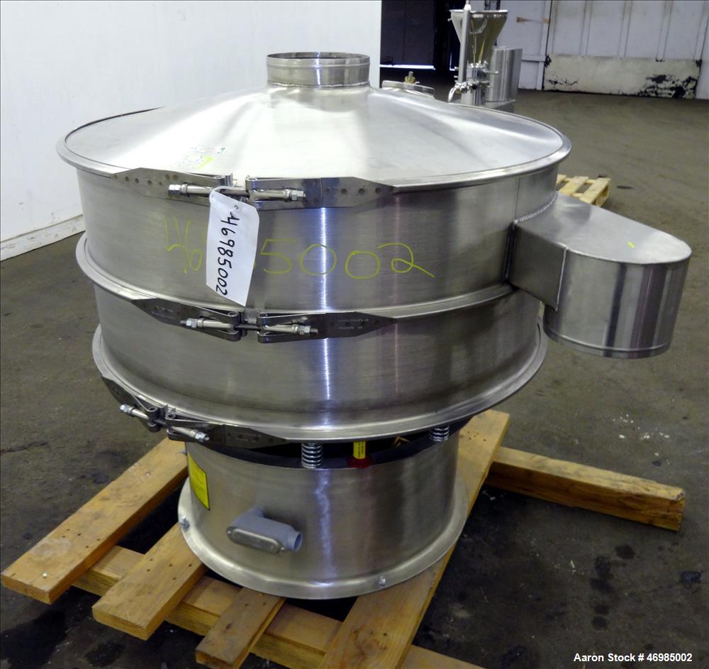 Used Simco Screener, Model SAA40HA13, 316 Stainless Steel.