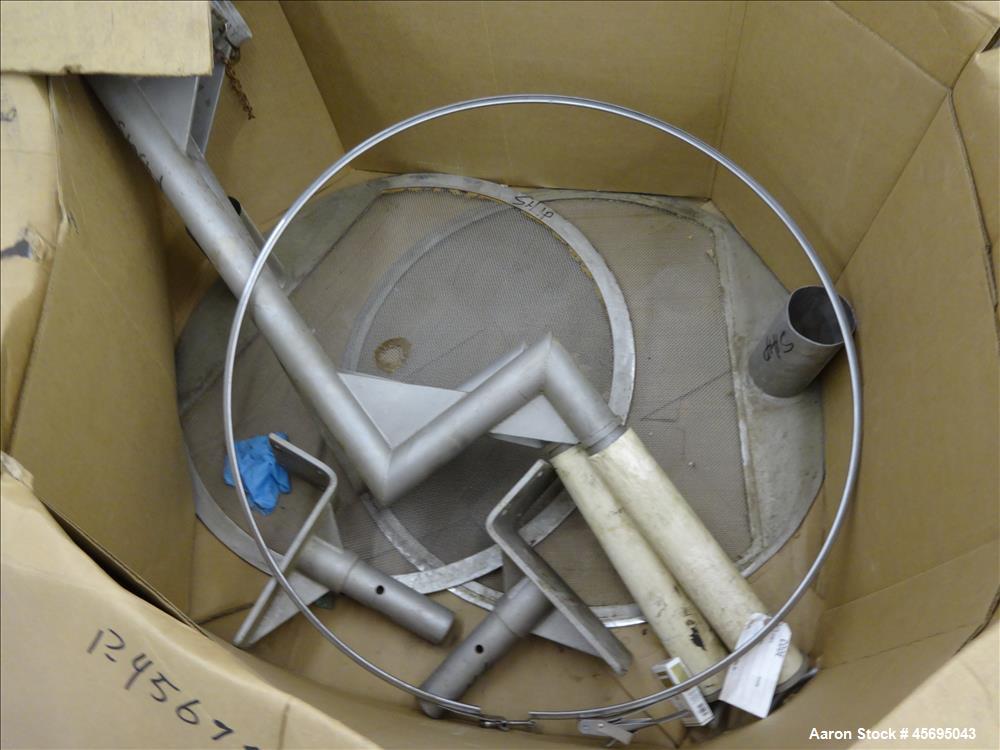 Used Sprout Waldron Pedestal Sifter, Model PS34, Stainless Steel. Approximate 32" diameter single deck, 2 separation. 5 Square feet gross screening area. Capacity approximately 8000 to 16000 pounds p...