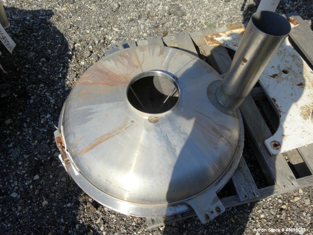 Used Sprout Waldron Pedestal Sifter, Model PS34, Stainless Steel. Approximate 32" diameter single deck, 2 separation. 5 Square feet gross screening area. Capacity approximately 8000 to 16000 pounds p...