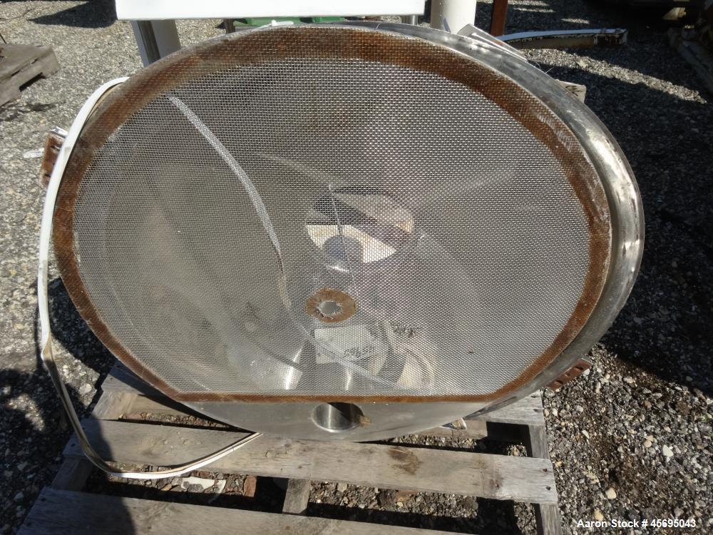 Used Sprout Waldron Pedestal Sifter, Model PS34, Stainless Steel. Approximate 32" diameter single deck, 2 separation. 5 Square feet gross screening area. Capacity approximately 8000 to 16000 pounds p...