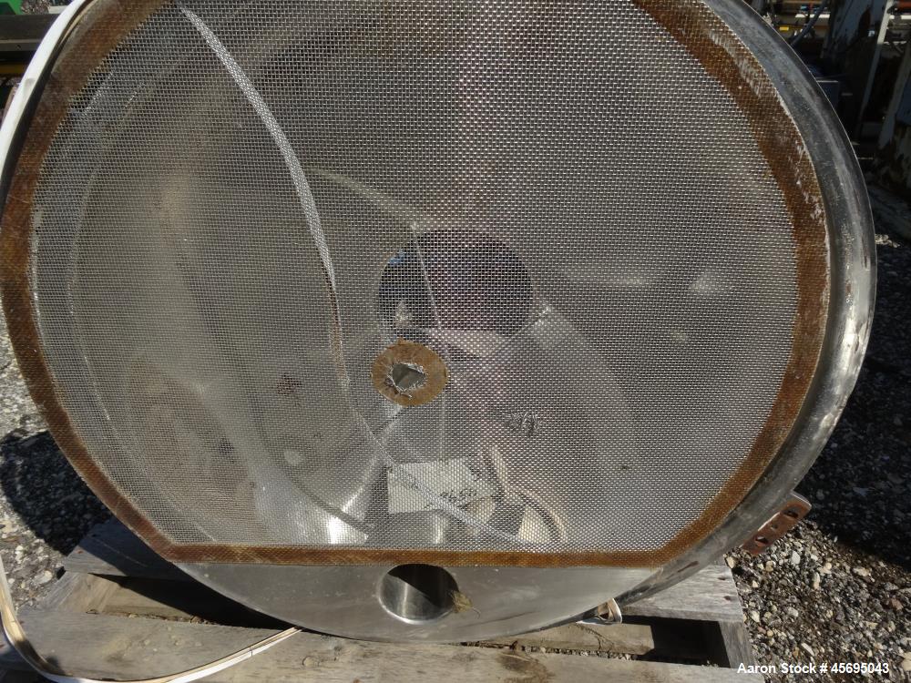 Used Sprout Waldron Pedestal Sifter, Model PS34, Stainless Steel. Approximate 32" diameter single deck, 2 separation. 5 Square feet gross screening area. Capacity approximately 8000 to 16000 pounds p...