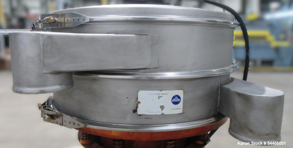 Used Sweco 30" Stainless Steel Vibratory Screener – Model CL30S66LK