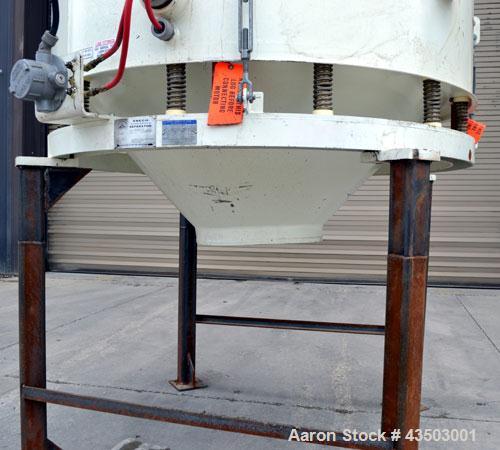 Used Sweco Avalanche Flo-Thru Separator, Model FT60C2488WC, Carbon Steel. 60" Diameter double deck, 3 separation. Top cover.  Driven by a 2.5 hp, 3/60/230/460 volt, 1160 rpm motor. Mounted on 4 carbo...
