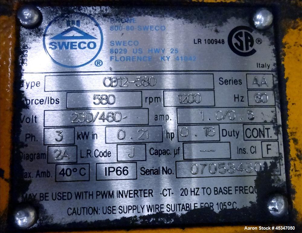 Used Sweco 18" SS Sifter