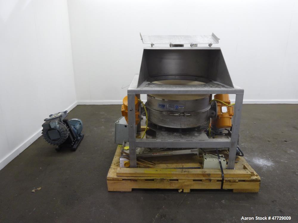 Used Sweco Low Profile Screener, Model LP30S64UE, 304 Stainless Steel.