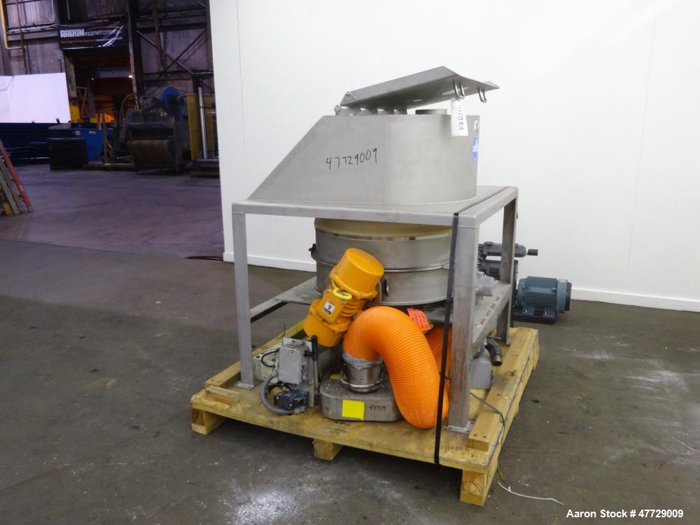 Used Sweco Low Profile Screener, Model LP30S64UE, 304 Stainless Steel.