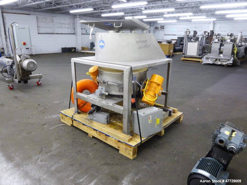 Used Sweco Low Profile Screener, Model LP30S64UE, 304 Stainless Steel.