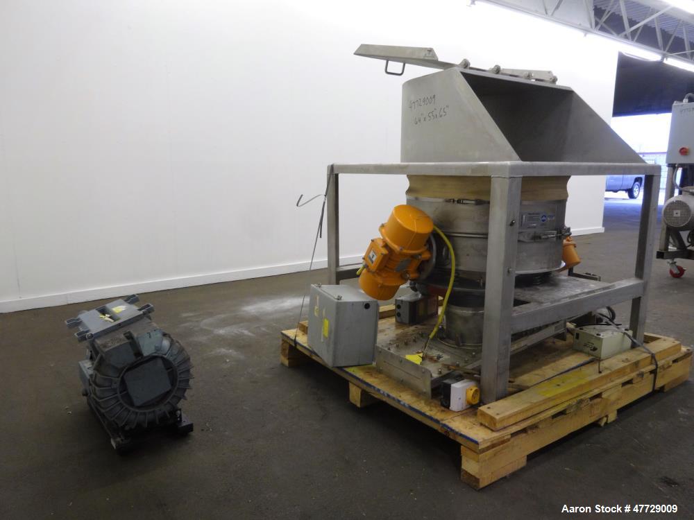 Used Sweco Low Profile Screener, Model LP30S64UE, 304 Stainless Steel.