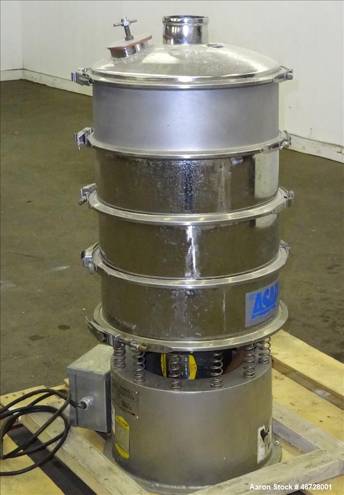 Used Sweco Screener, Model LS18S-10314, 304 Stainless Steel, 18" Diameter
