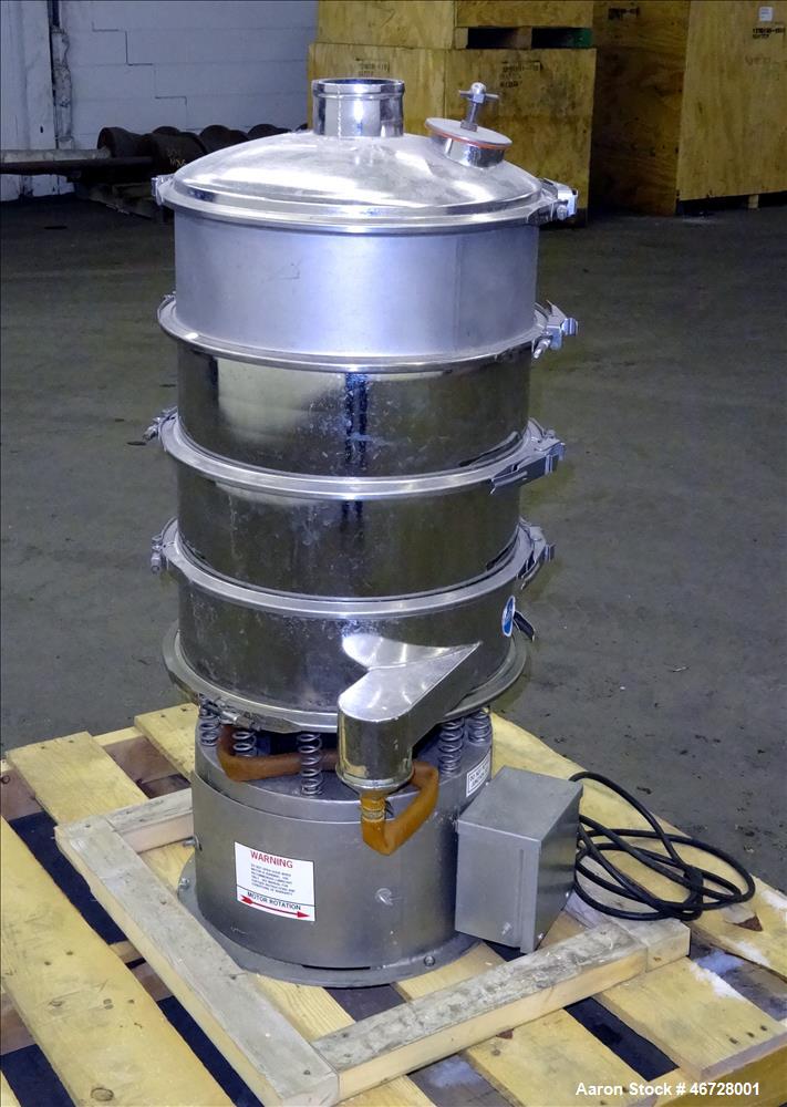 Used Sweco Screener, Model LS18S-10314, 304 Stainless Steel, 18" Diameter