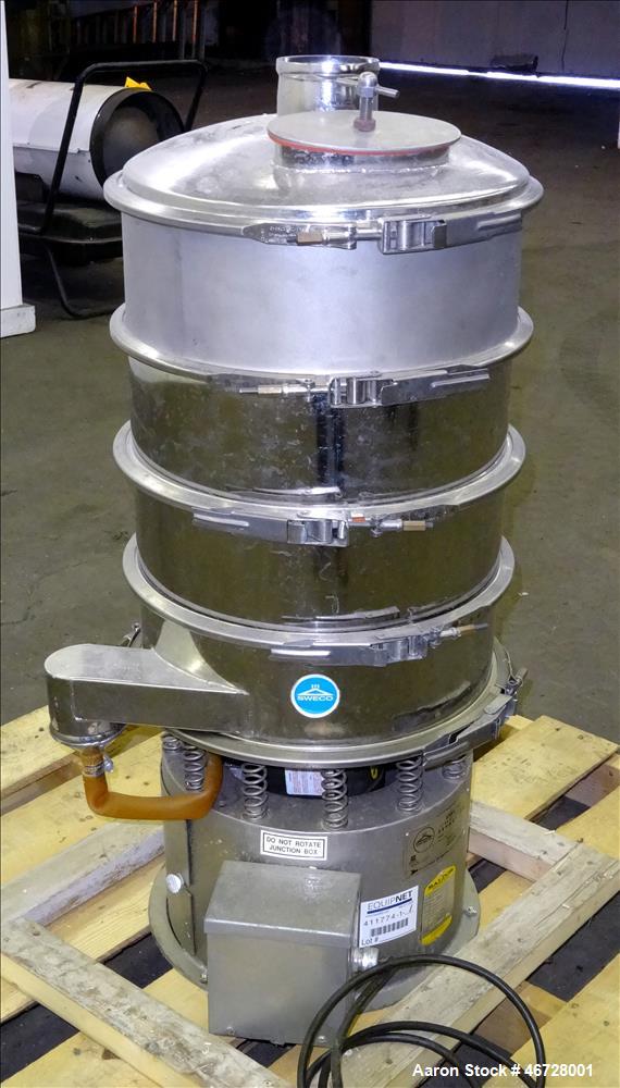 Used Sweco Screener, Model LS18S-10314, 304 Stainless Steel, 18" Diameter