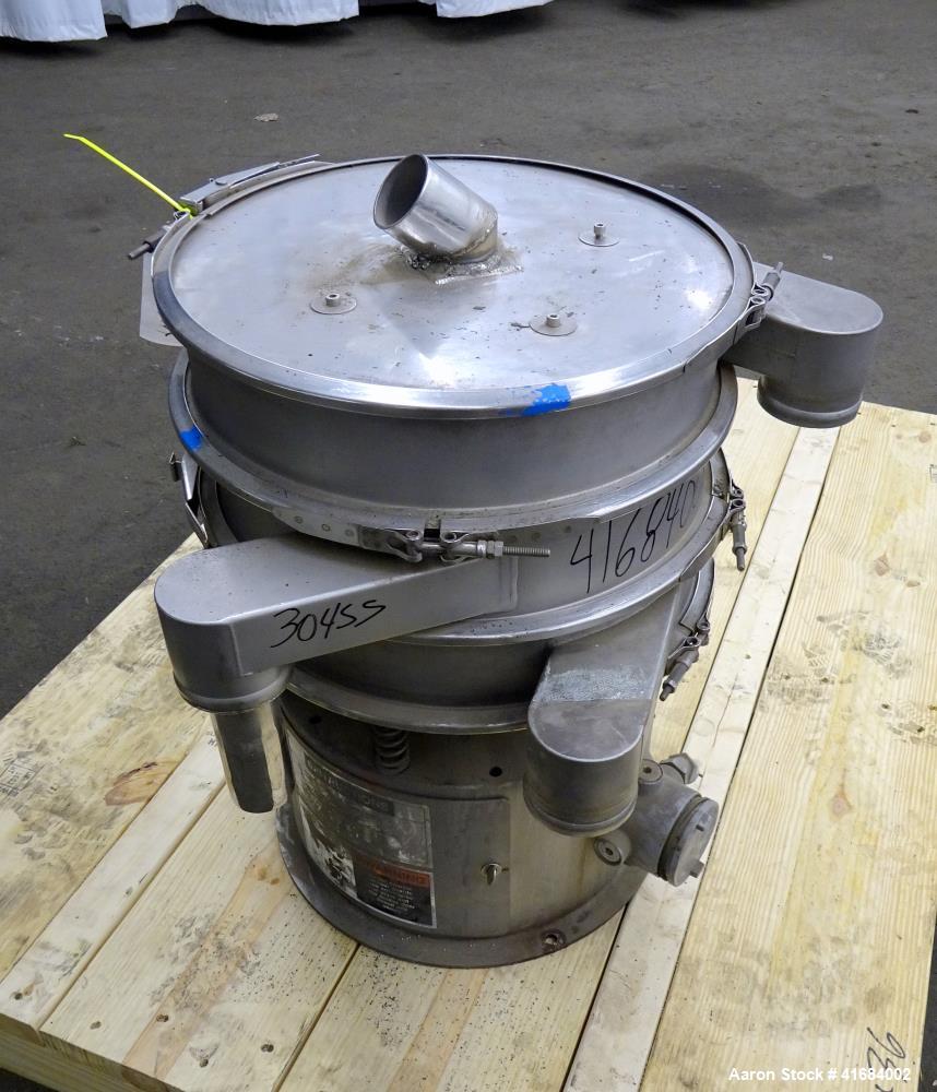 Used- Sweco Screener, Model LS18S333, 18" Diameter, 304 Stainless Steel.