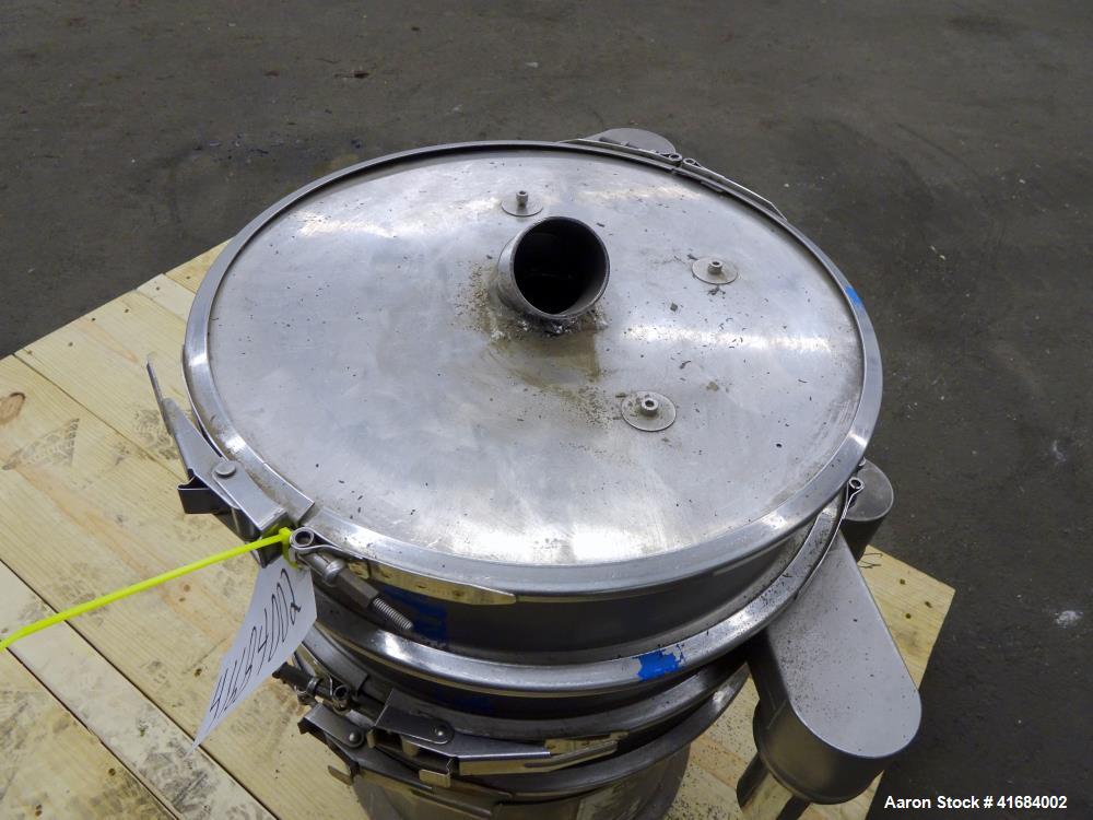 Used Sweco Screener, Model LS18S333, 18" Diameter, 304 Stainless Steel.