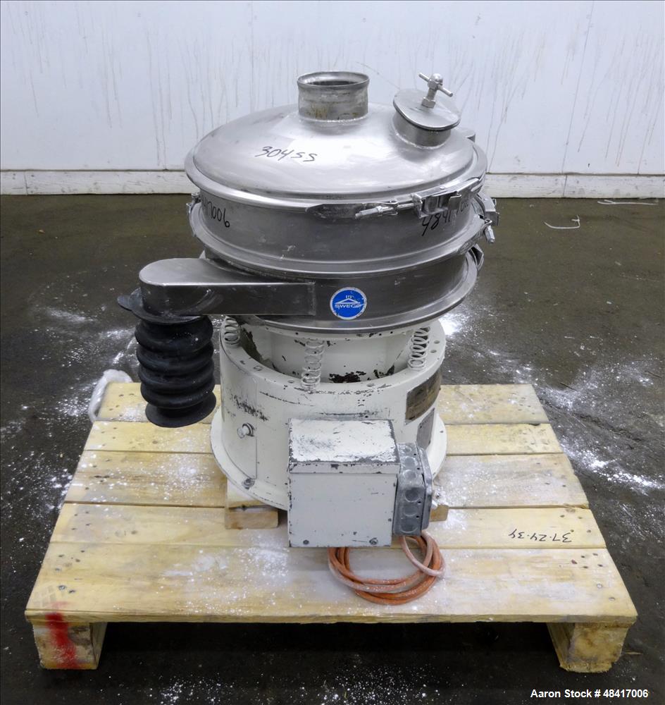 Used- Sweco Screener, Model LS18S333, 304 Stainless Steel.