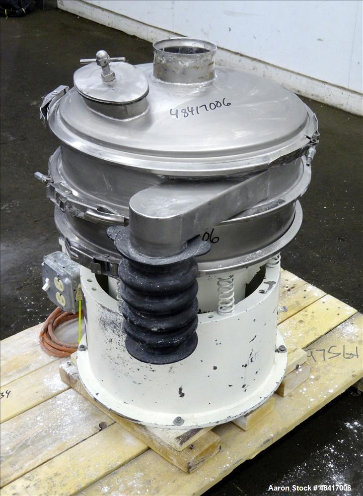 Used Sweco Screener, Model LS18S333, 304 Stainless Steel.