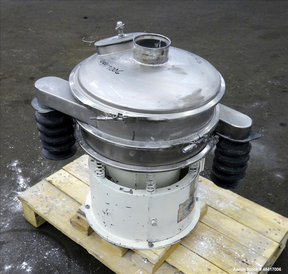 Used Sweco Screener, Model LS18S333, 304 Stainless Steel.