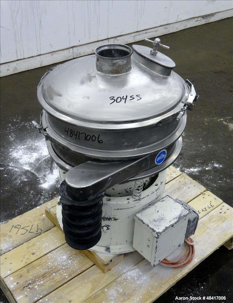 Used Sweco Screener, Model LS18S333, 304 Stainless Steel.