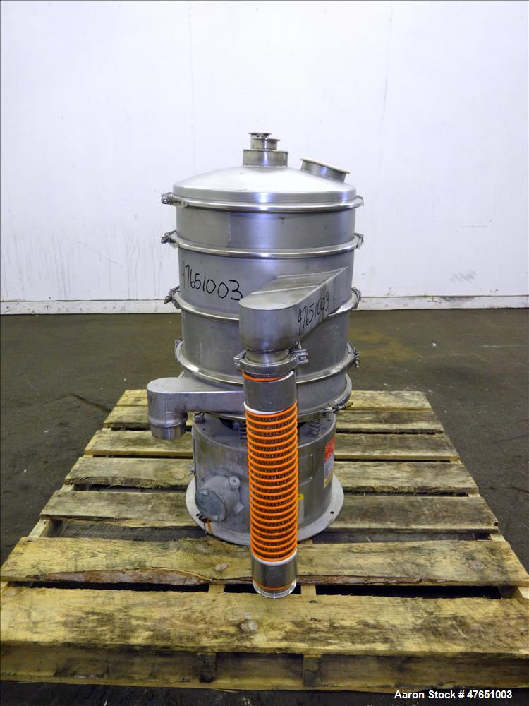 Used Sweco Screener, Model LS18S33, 18" Diameter, 304 Stainless Steel