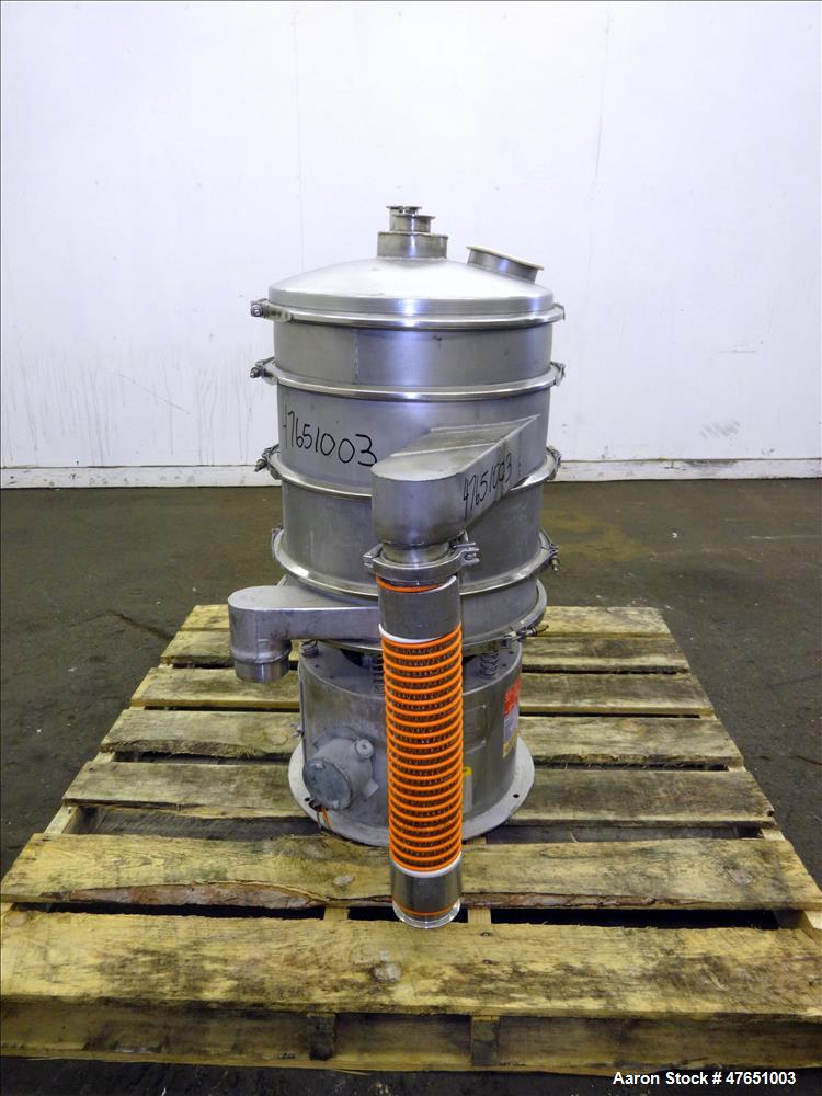 Used- Sweco Screener, Model LS18S33, 18" Diameter, 304 Stainless Steel