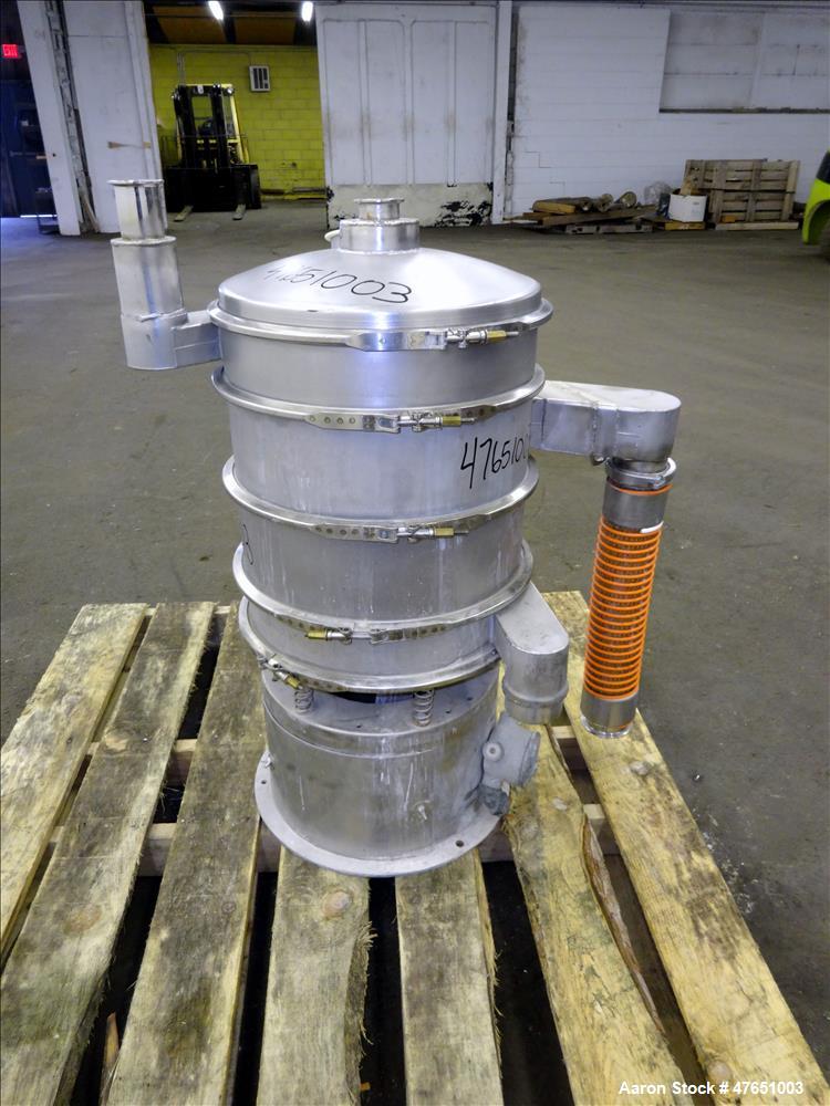 Used Sweco Screener, Model LS18S33, 18" Diameter, 304 Stainless Steel