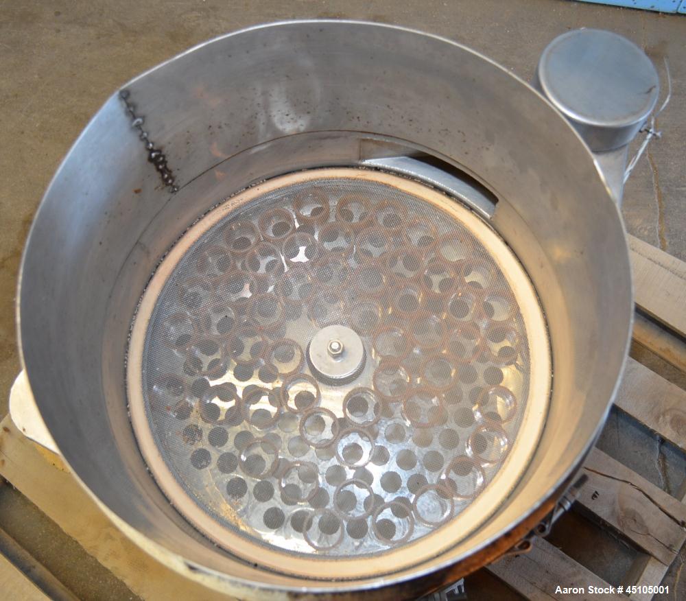 Used Stainless Steel Sweco Screener, 18” Diameter, Model LS18S53