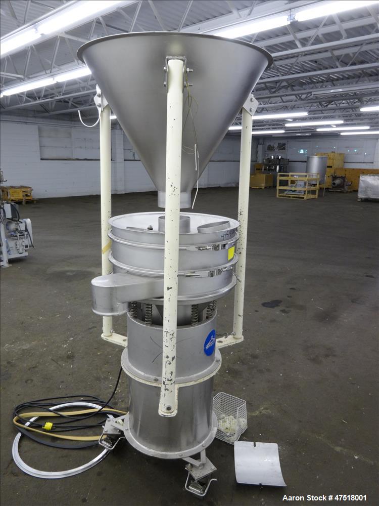 Used Sweco Screener Sieve, Model LS24S44, 304 stainless steel, 24" diameter,