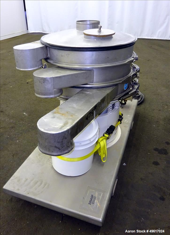 Used Sweco Screener, Model LS4S44, 304 Stainless Steel, 24" Diameter