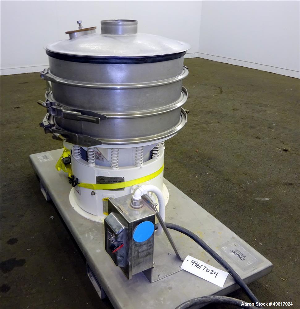Used Sweco Screener, Model LS4S44, 304 Stainless Steel, 24" Diameter