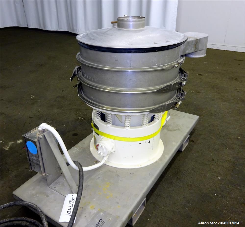 Used Sweco Screener, Model LS4S44, 304 Stainless Steel, 24" Diameter
