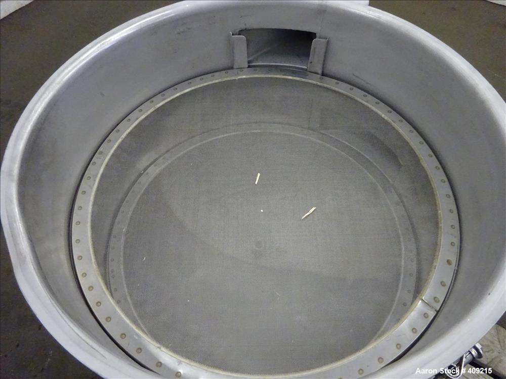 Used Sweco Screener, Model LS24Y, 304 Stainless Steel. 24" Diameter, double dec