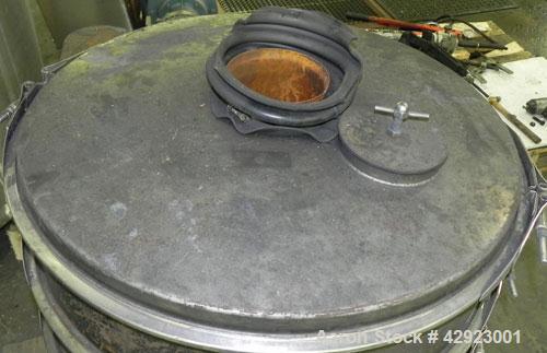 Used Sweco Screener, Model LS30C666, Carbon Steel. 30'' Diameter, double deck, 3 separation. Includes a top cover. Driven by a 1/2 HP, 3/60/230/460 Volt, 1140 RPM motor. Mounted on a carbon steel bas...