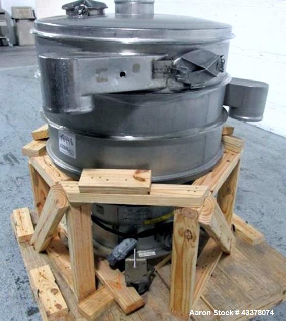 Used Sweco 30" Screen, Model LS30S666. Stainless steel construction including base, two deck design with cover, on base with 0.5hp, 440 volt motor, serial# LS30-184-5.